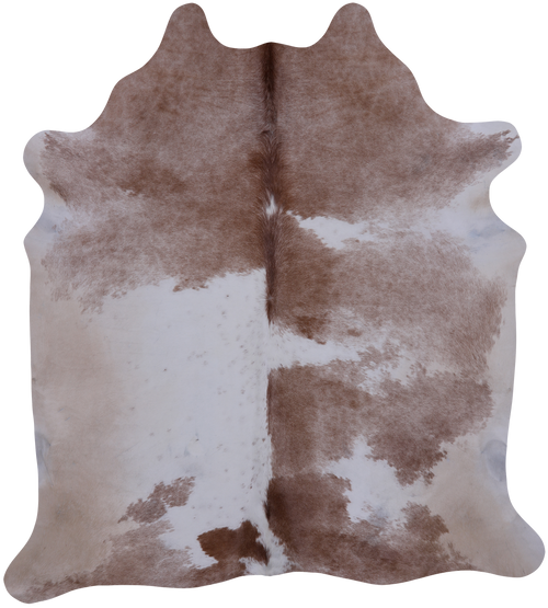 SUPER SALE Brown & White Natural Cowhide Rug - XX-Large 7' 4
