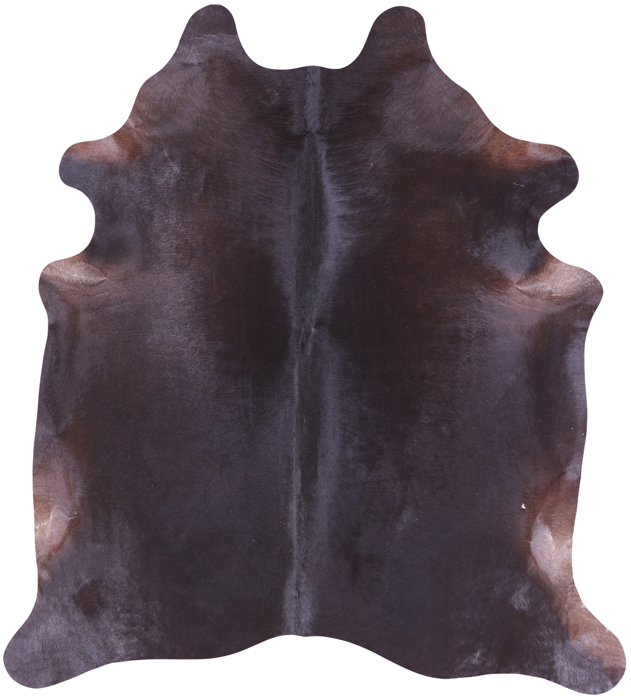SUPER SALE Dark Brown Natural Cowhide Rug - XX-Large 7' 4"H x 6' 6"W