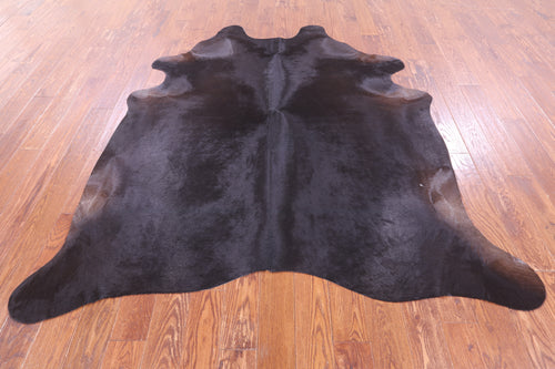 SUPER SALE Dark Brown Natural Cowhide Rug - XX-Large 7' 4