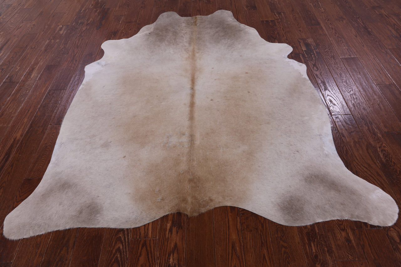 SUPER SALE Beige Natural Cowhide Rug - X-Large 7' 3"H x 6' 3"W