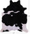 SUPER SALE Black & White Natural Cowhide Rug - XX-Large 7' 9"H x 6' 7"W