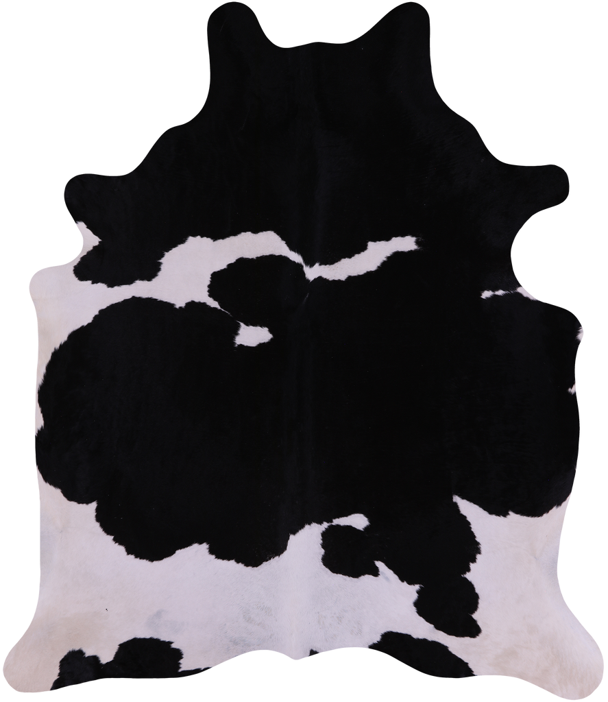 SUPER SALE Black & White Natural Cowhide Rug - XX-Large 7' 9"H x 6' 7"W
