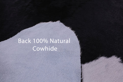 SUPER SALE Black & White Natural Cowhide Rug - XX-Large 7' 9