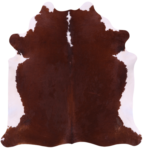SUPER SALE Brown & White Natural Cowhide Rug - XX-Large 7' 7