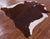 SUPER SALE Brown & White Natural Cowhide Rug - XX-Large 7' 7"H x 7' 1"W