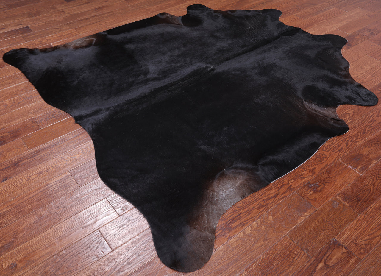 SUPER SALE Dark Brown Natural Cowhide Rug - X-Large 7' 3"H x 7' 0"W