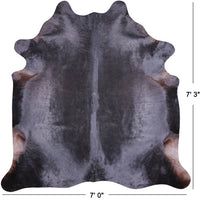 Thumbnail for SUPER SALE Dark Brown Natural Cowhide Rug - X-Large 7' 3