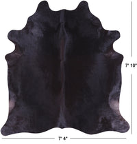 Thumbnail for SUPER SALE Black Natural Cowhide Rug - XX-Large 7' 10