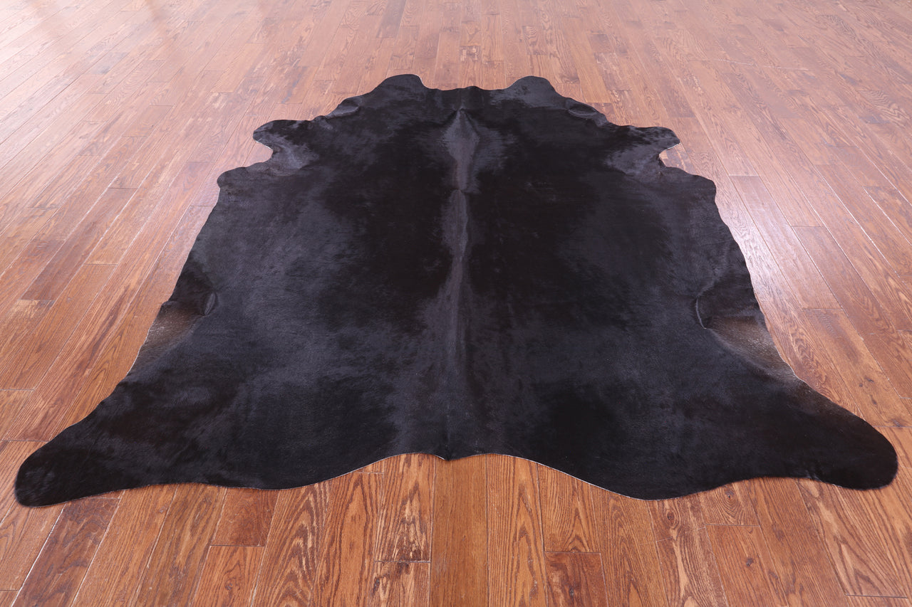 SUPER SALE Black Natural Cowhide Rug - XX-Large 7' 10"H x 7' 4"W