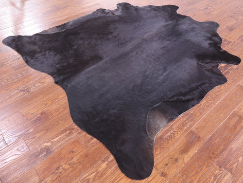 SUPER SALE Black Natural Cowhide Rug - XX-Large 7' 10