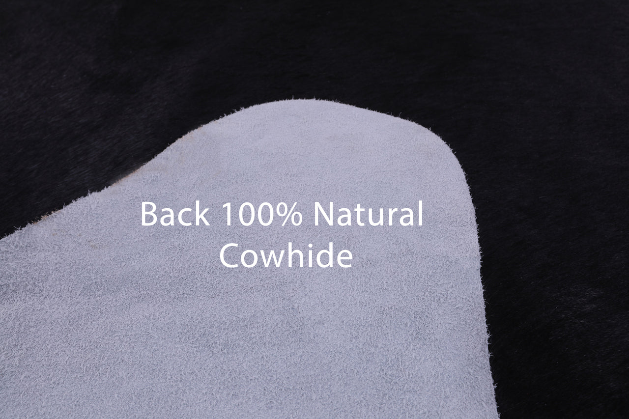 SUPER SALE Black Natural Cowhide Rug - XX-Large 7' 10"H x 7' 4"W