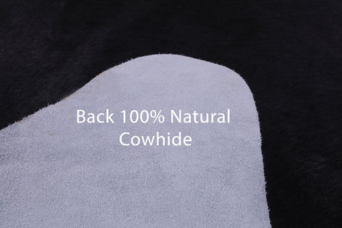 SUPER SALE Black Natural Cowhide Rug - XX-Large 7' 10