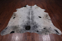 Thumbnail for SUPER SALE Black Salt & Pepper Natural Cowhide Rug - XX-Large 7' 7