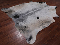 Thumbnail for SUPER SALE Black Salt & Pepper Natural Cowhide Rug - XX-Large 7' 7