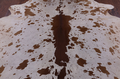 SUPER SALE Brown Salt & Pepper Natural Cowhide Rug - XX-Large 8' 0