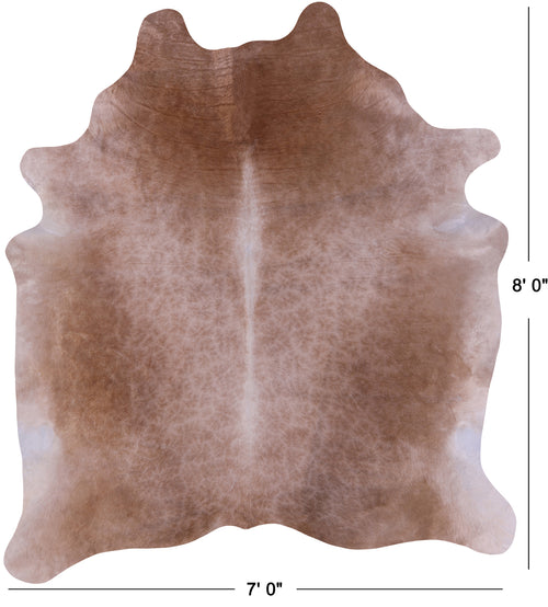 SUPER SALE Light Brown Natural Cowhide Rug - XX-Large 8' 0