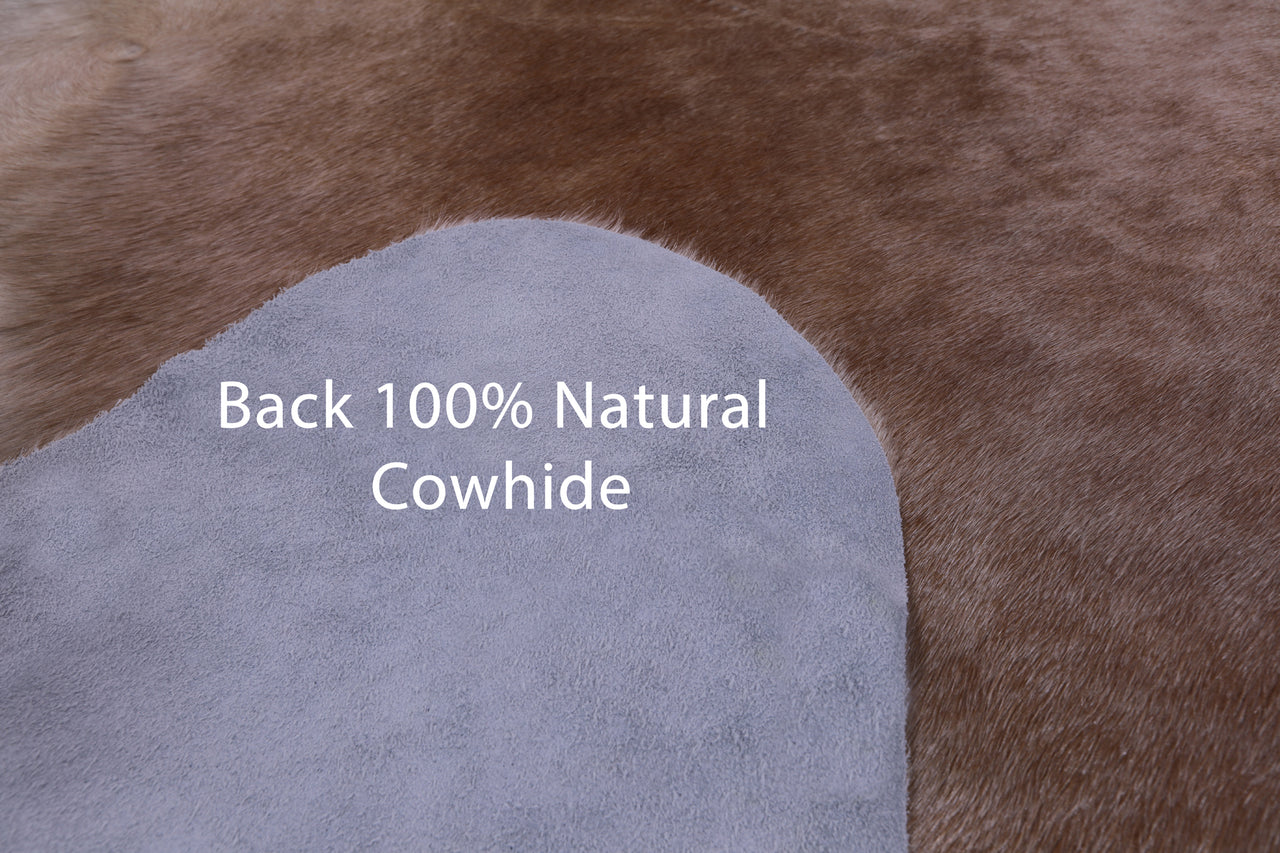 SUPER SALE Light Brown Natural Cowhide Rug - XX-Large 8' 0"H x 7' 0"W