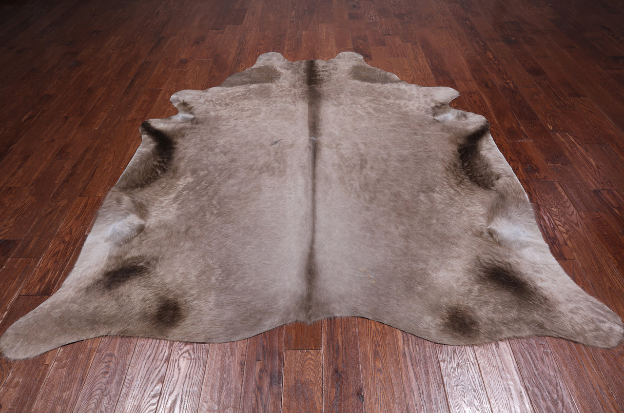 SUPER SALE Champagne Natural Cowhide Rug - XX-Large 8' 0"H x 7' 2"W