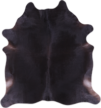 Thumbnail for SUPER SALE Black Natural Cowhide Rug - XX-Large 7' 10