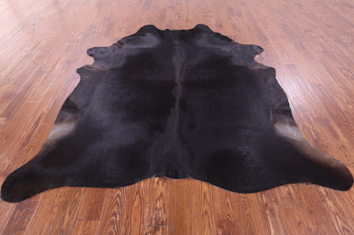 SUPER SALE Black Natural Cowhide Rug - XX-Large 7' 10