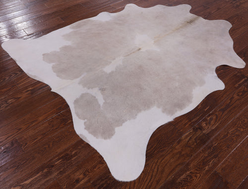 SUPER SALE Beige Natural Cowhide Rug - Large 6' 6