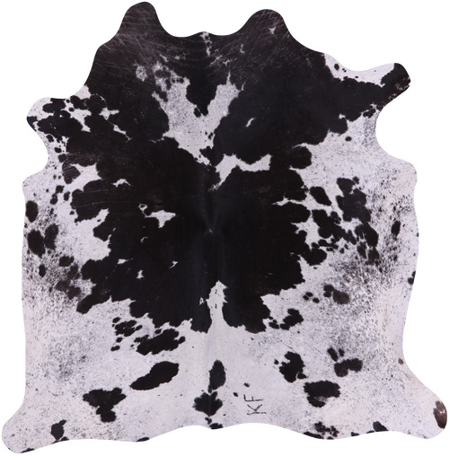 SUPER SALE Black Salt & Pepper Natural Cowhide Rug - X-Large 6' 9