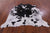SUPER SALE Black Salt & Pepper Natural Cowhide Rug - X-Large 6' 9"H x 6' 7"W