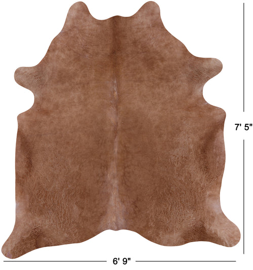 SUPER SALE Light Brown Natural Cowhide Rug - XX-Large 7' 5