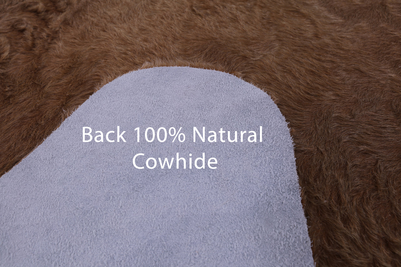 SUPER SALE Light Brown Natural Cowhide Rug - XX-Large 7' 5"H x 6' 9"W