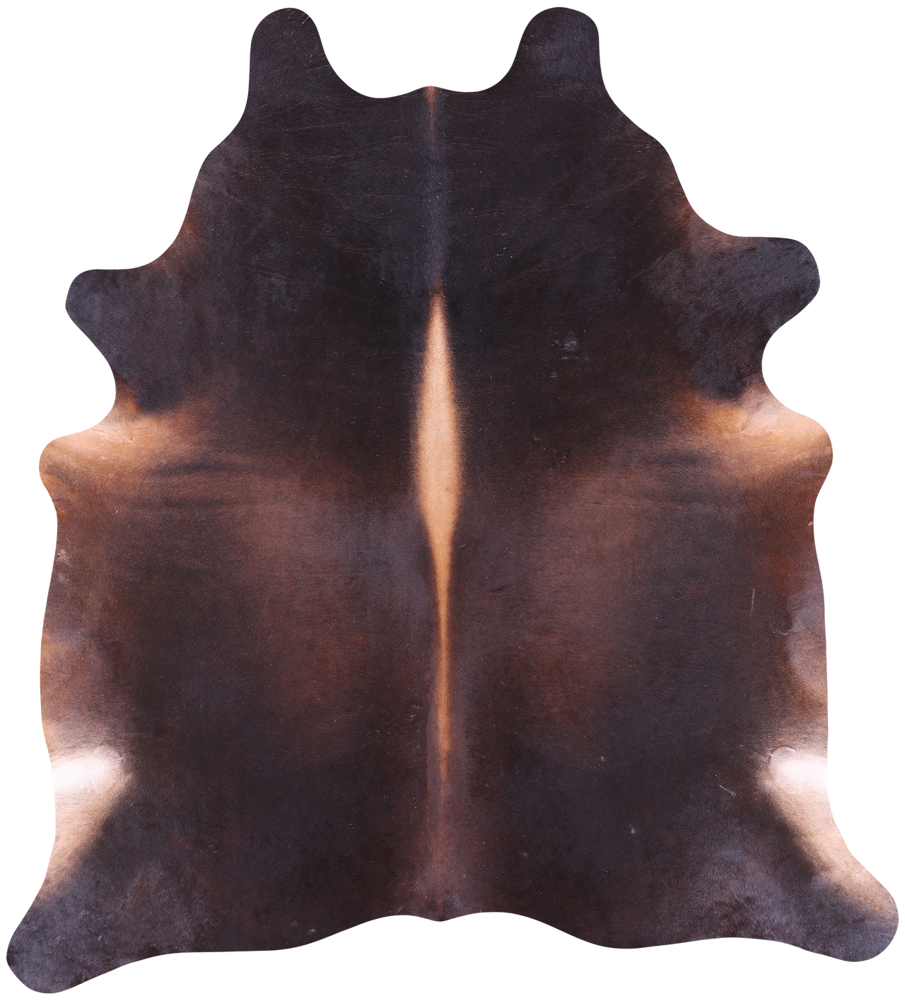 SUPER SALE Dark Brown Natural Cowhide Rug - XX-Large 7' 7"H x 6' 10"W