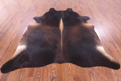 SUPER SALE Dark Brown Natural Cowhide Rug - XX-Large 7' 7