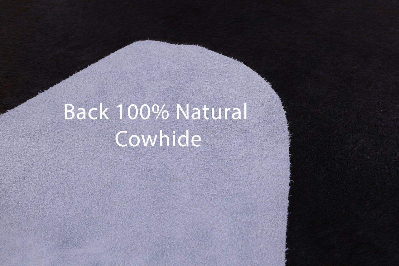 SUPER SALE Dark Brown Natural Cowhide Rug - XX-Large 7' 7"H x 6' 10"W
