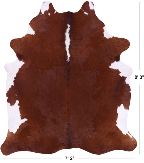 SUPER SALE Brown Natural Cowhide Rug - XX-Large 8' 3