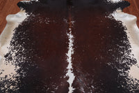 Thumbnail for SUPER SALE Brown Salt & Pepper Natural Cowhide Rug - XX-Large 7' 9