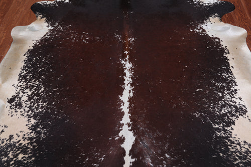 SUPER SALE Brown Salt & Pepper Natural Cowhide Rug - XX-Large 7' 9