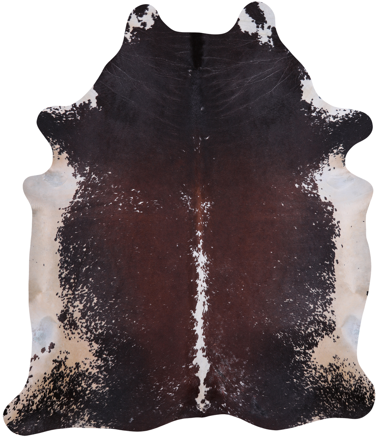 SUPER SALE Brown Salt & Pepper Natural Cowhide Rug - XX-Large 7' 9"H x 6' 7"W