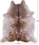 SUPER SALE Brown Salt & Pepper Natural Cowhide Rug - X-Large 7' 3"H x 6' 3"W