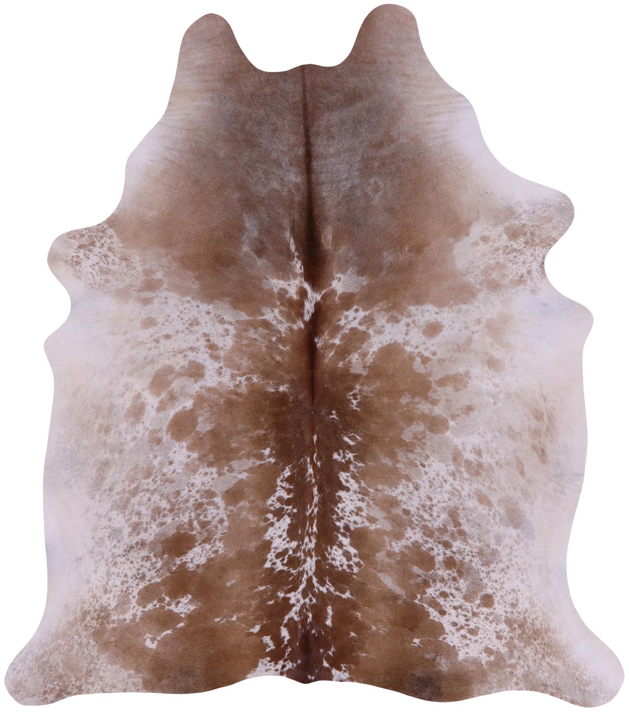SUPER SALE Brown Salt & Pepper Natural Cowhide Rug - X-Large 7' 3"H x 6' 3"W