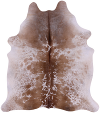 Thumbnail for SUPER SALE Brown Salt & Pepper Natural Cowhide Rug - X-Large 7' 3