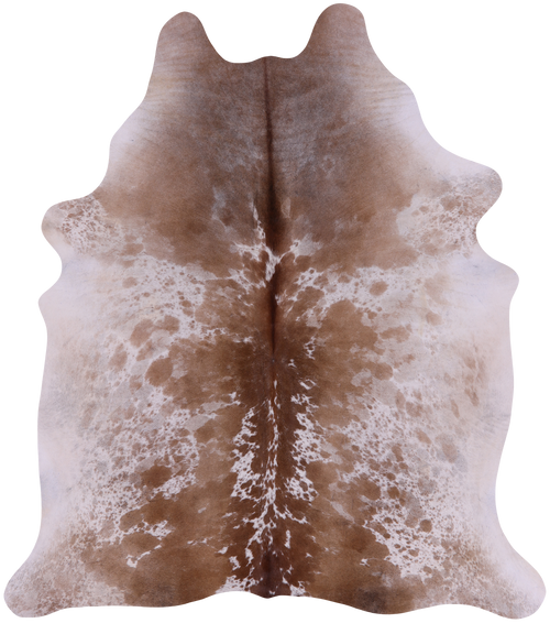 SUPER SALE Brown Salt & Pepper Natural Cowhide Rug - X-Large 7' 3