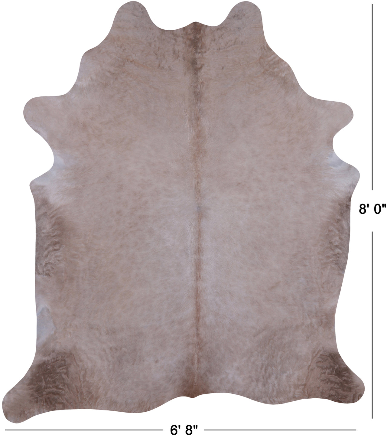 SUPER SALE Beige Natural Cowhide Rug - XX-Large 8' 0"H x 6' 8"W