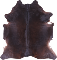 Thumbnail for SUPER SALE Dark Brown Natural Cowhide Rug - XX-Large 7' 10