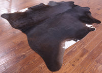 Thumbnail for SUPER SALE Dark Brown Natural Cowhide Rug - XX-Large 7' 10