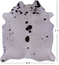 Thumbnail for SUPER SALE Brown & White Natural Cowhide Rug - X-Large 7' 1