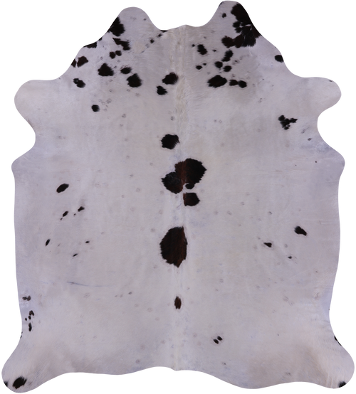 SUPER SALE Brown & White Natural Cowhide Rug - X-Large 7' 1