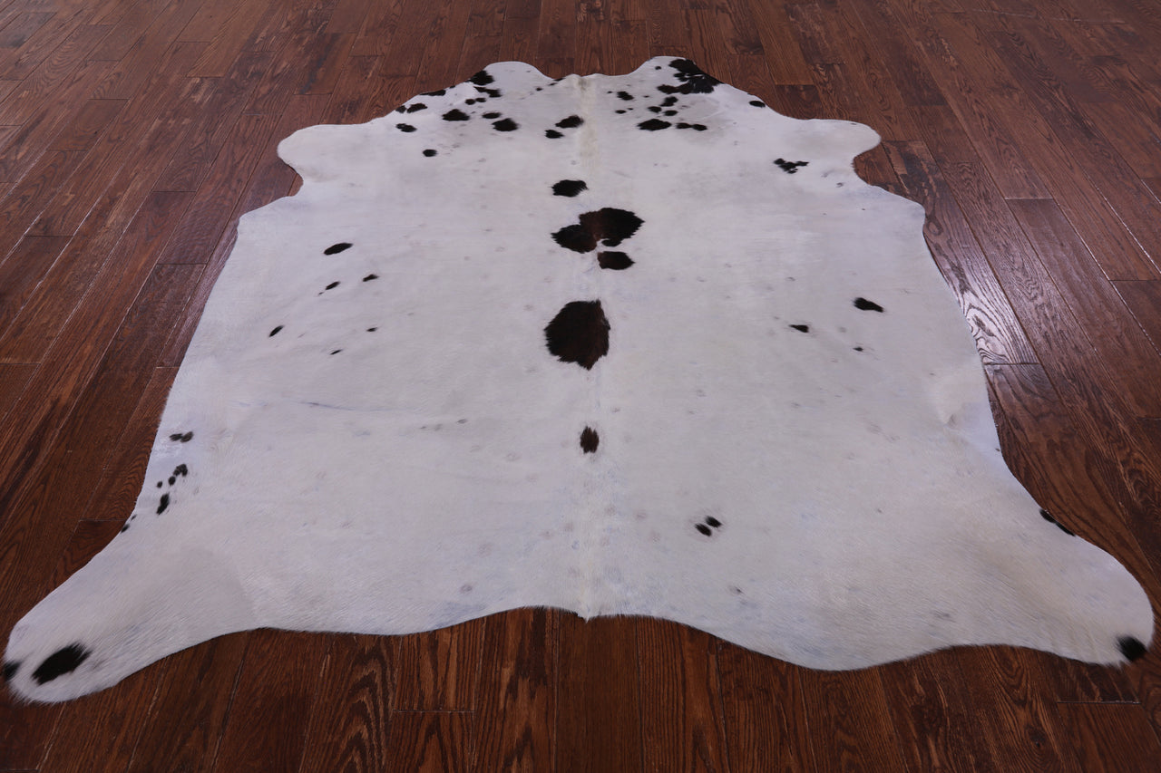 SUPER SALE Brown & White Natural Cowhide Rug - X-Large 7' 1"H x 6' 3"W