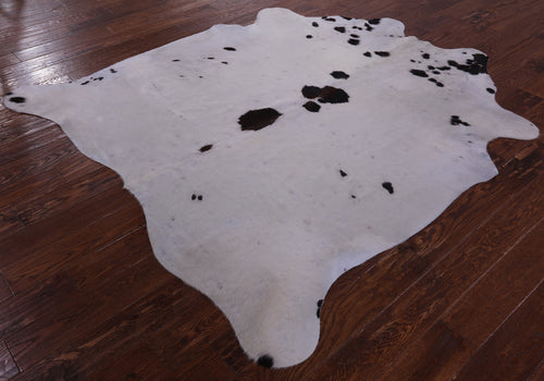 SUPER SALE Brown & White Natural Cowhide Rug - X-Large 7' 1