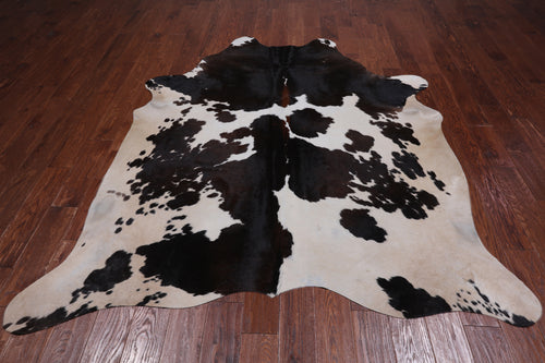 SUPER SALE Brown & White Natural Cowhide Rug - XX-Large 7' 6