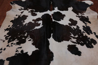 Thumbnail for SUPER SALE Brown & White Natural Cowhide Rug - XX-Large 7' 6