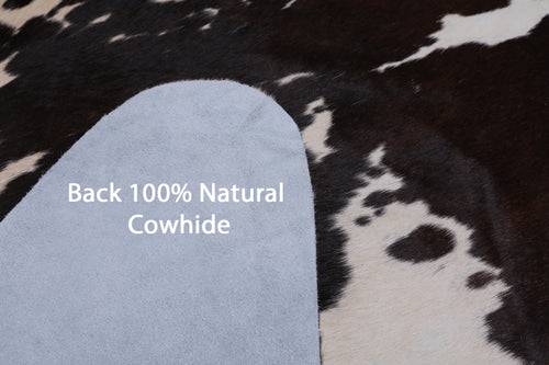 SUPER SALE Brown & White Natural Cowhide Rug - XX-Large 7' 6